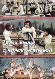 Белая птица с черной отметиной